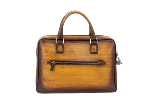 Leather Business Bag│ Whiskey Patina