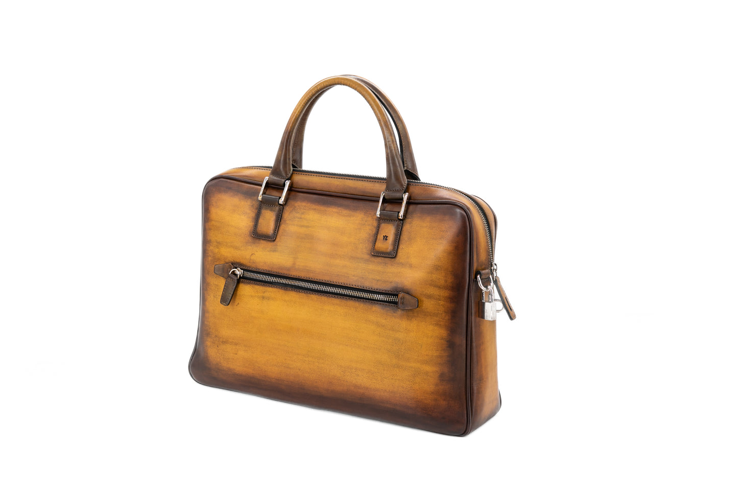 Leather Business Bag│ Whiskey Patina
