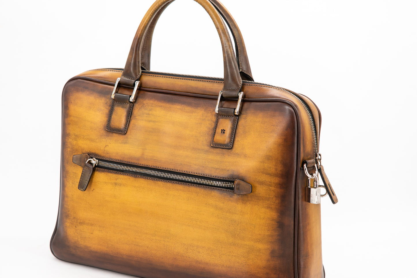 Leather Business Bag│ Whiskey Patina