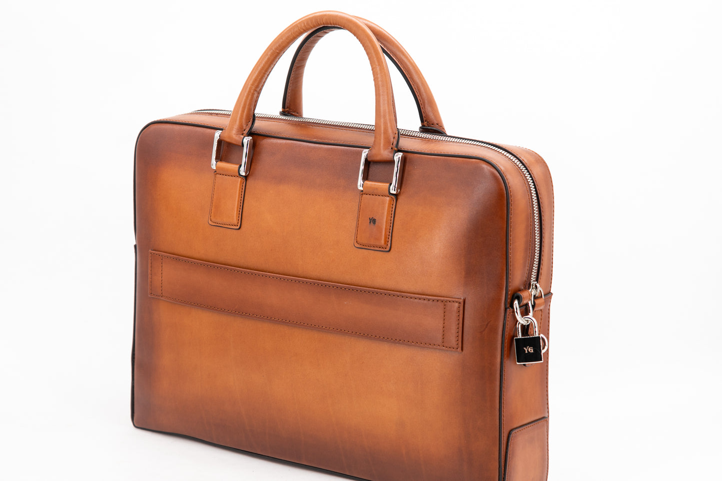 Leather Business Bag│ Camel Patina