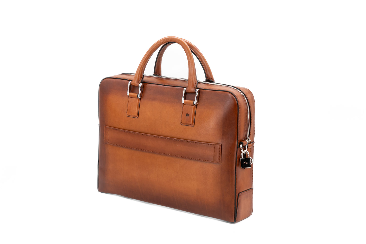 Leather Business Bag│ Camel Patina