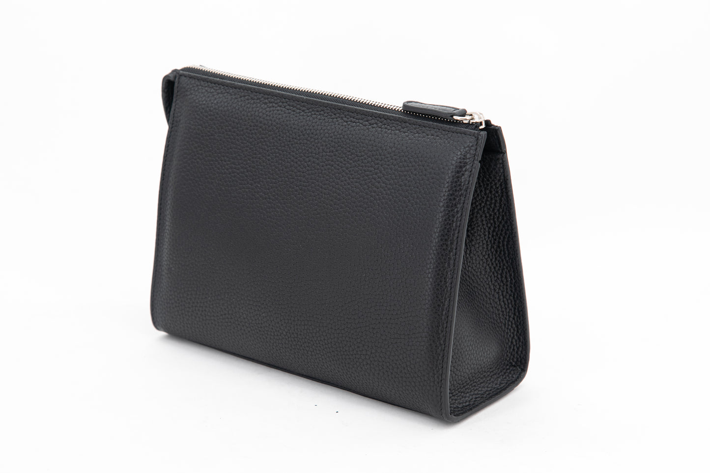 Leather Clutch │ Black Grain