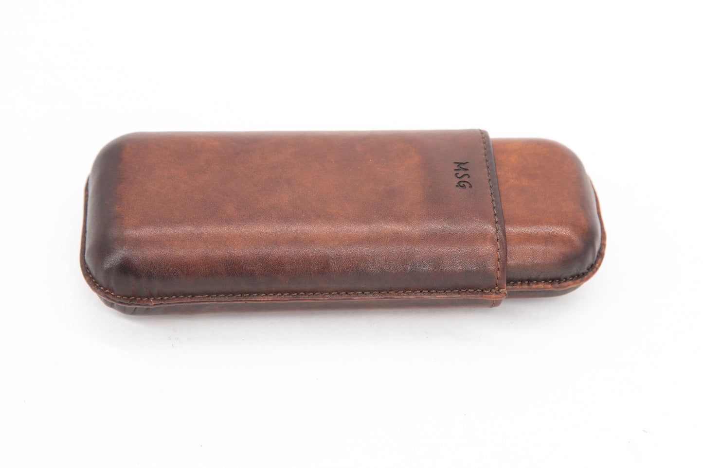 Leather Cigar Case │ Brown Patina