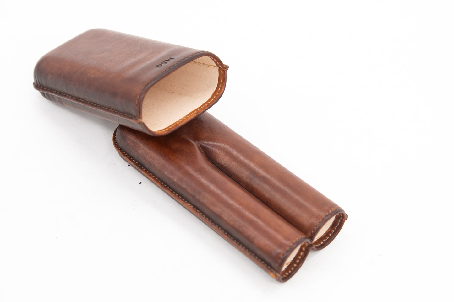 Leather Cigar Case │ Brown Patina