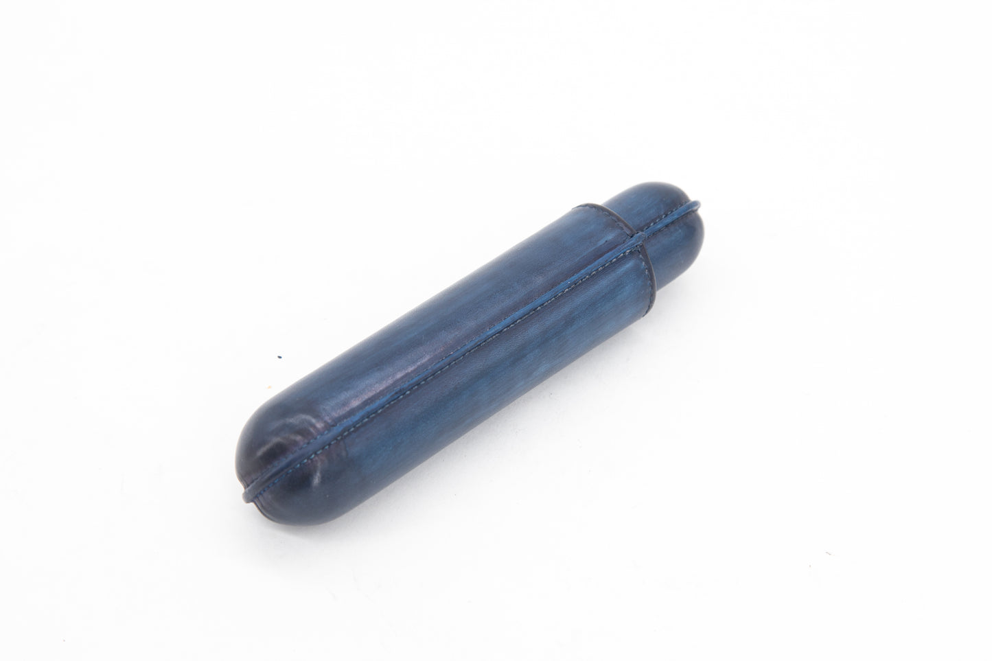 Leather Cigar Case │ Blue Patina