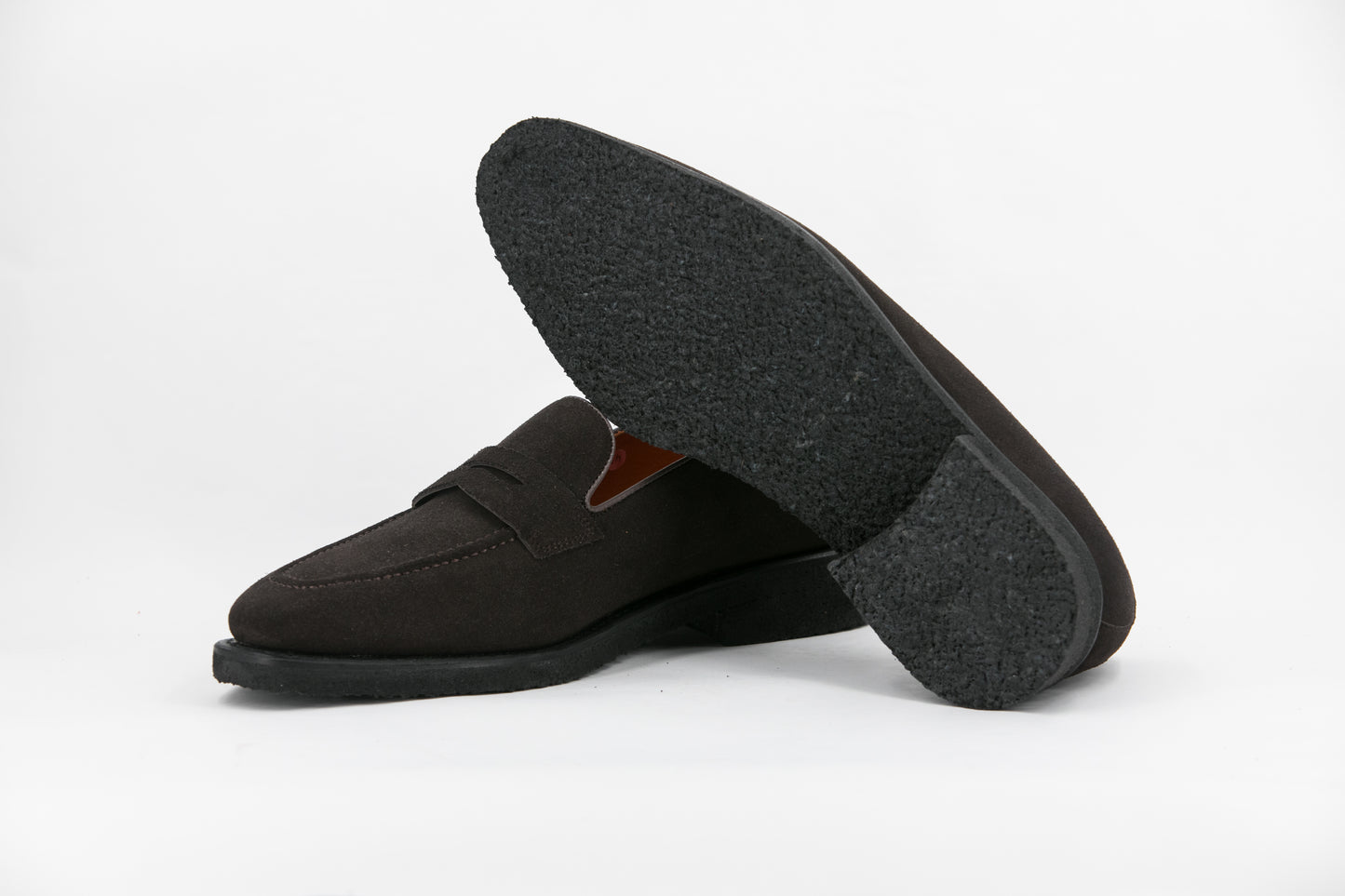 LOAFER SAVILE SUEDE BROWN CREPE SOLE