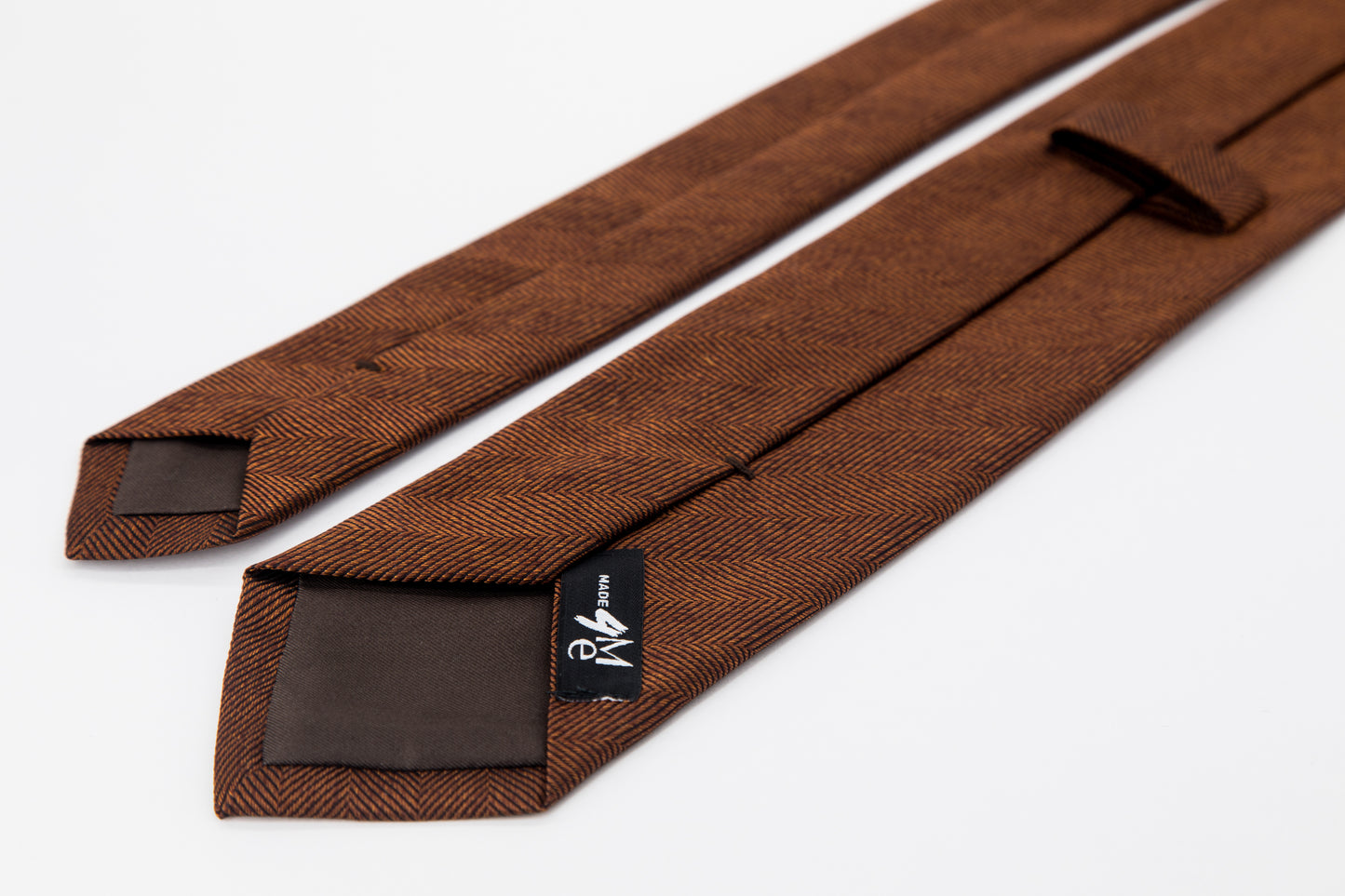 TIE - Diagonal Brown Stripe