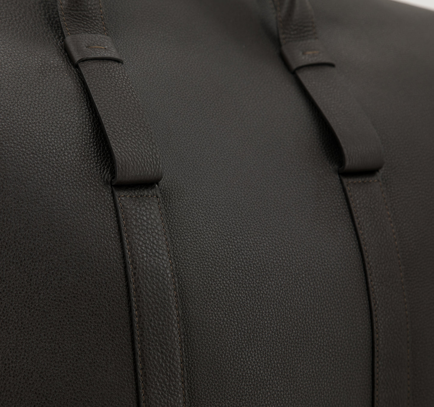 Leather Weekend Bag │ Brown Grain