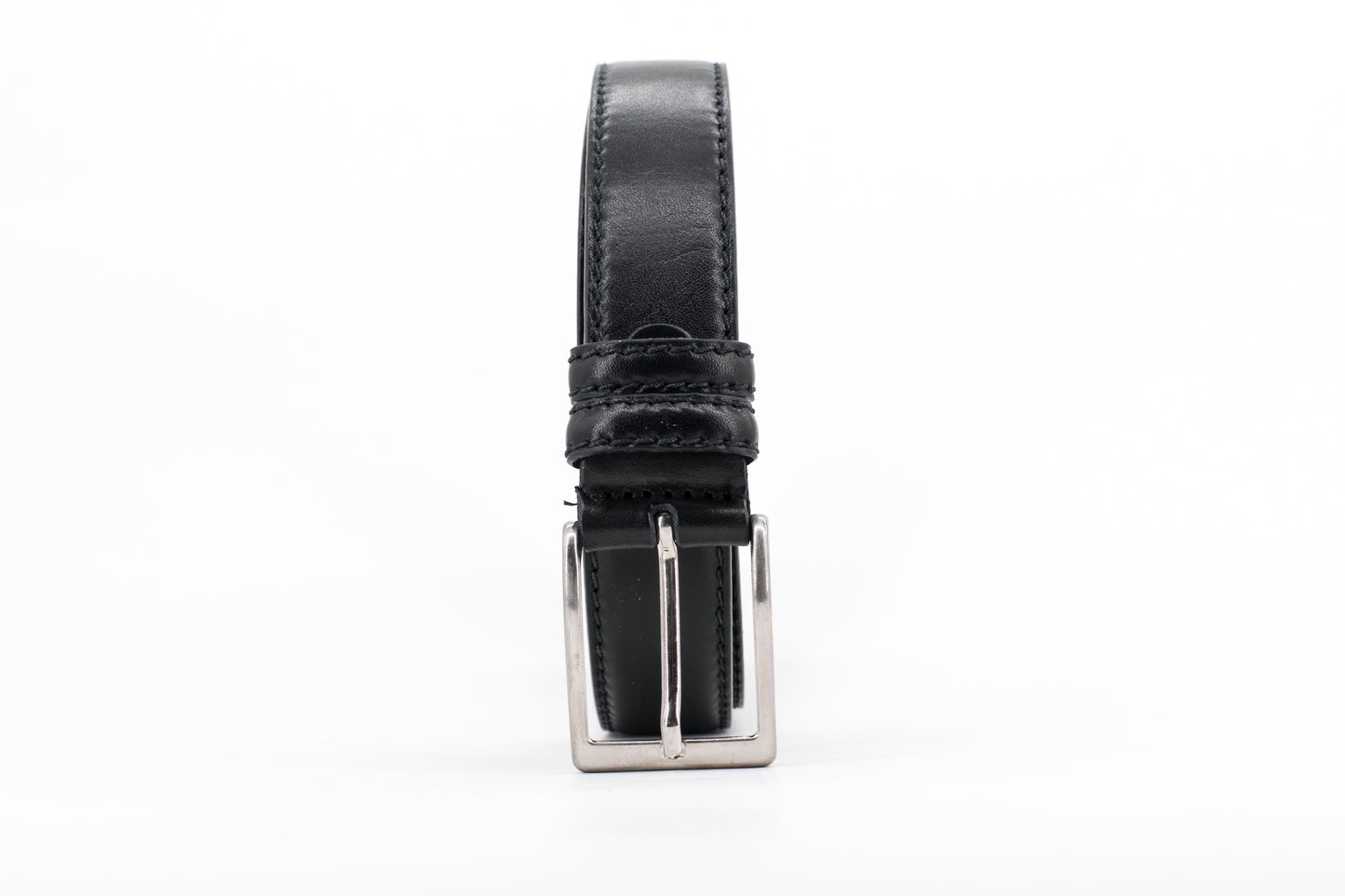 Belt,  black leather classic