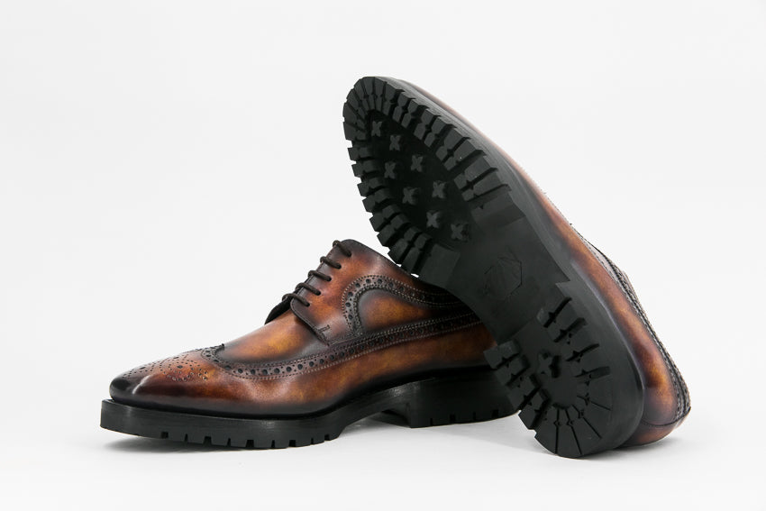 LONGWING BLUCHER FIRE MARBLE PATINA