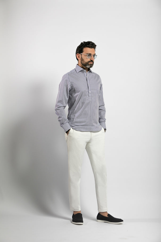 Tec Chino with belt loops White