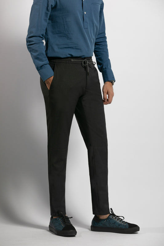 JOG PANT MIX WOOL DARK GREY