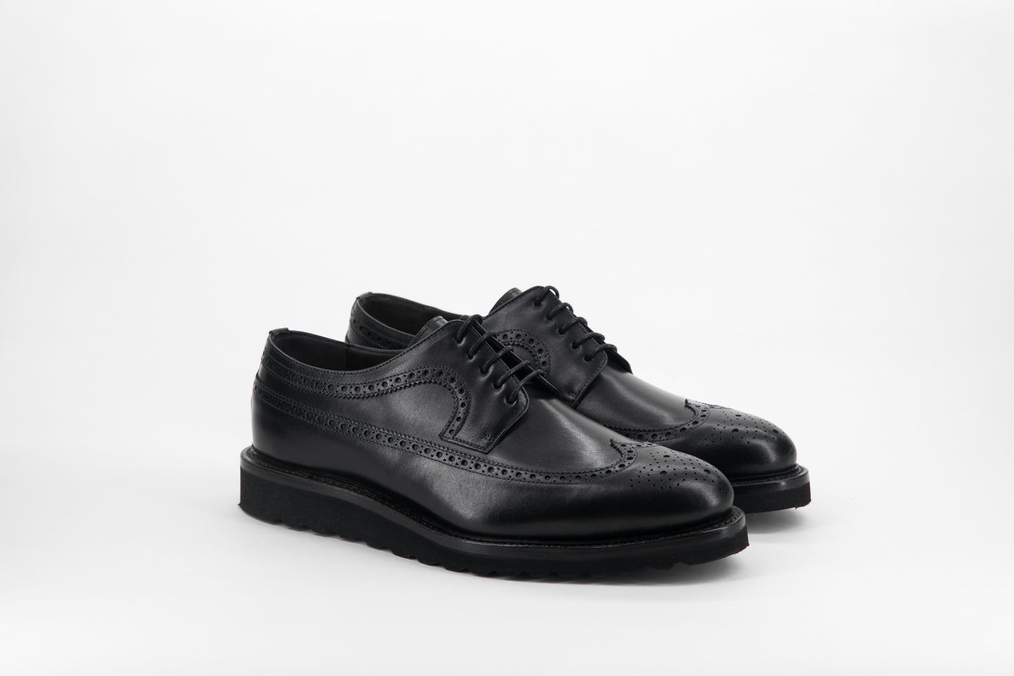 Leather Longwing Blucher Zurigo │ Black