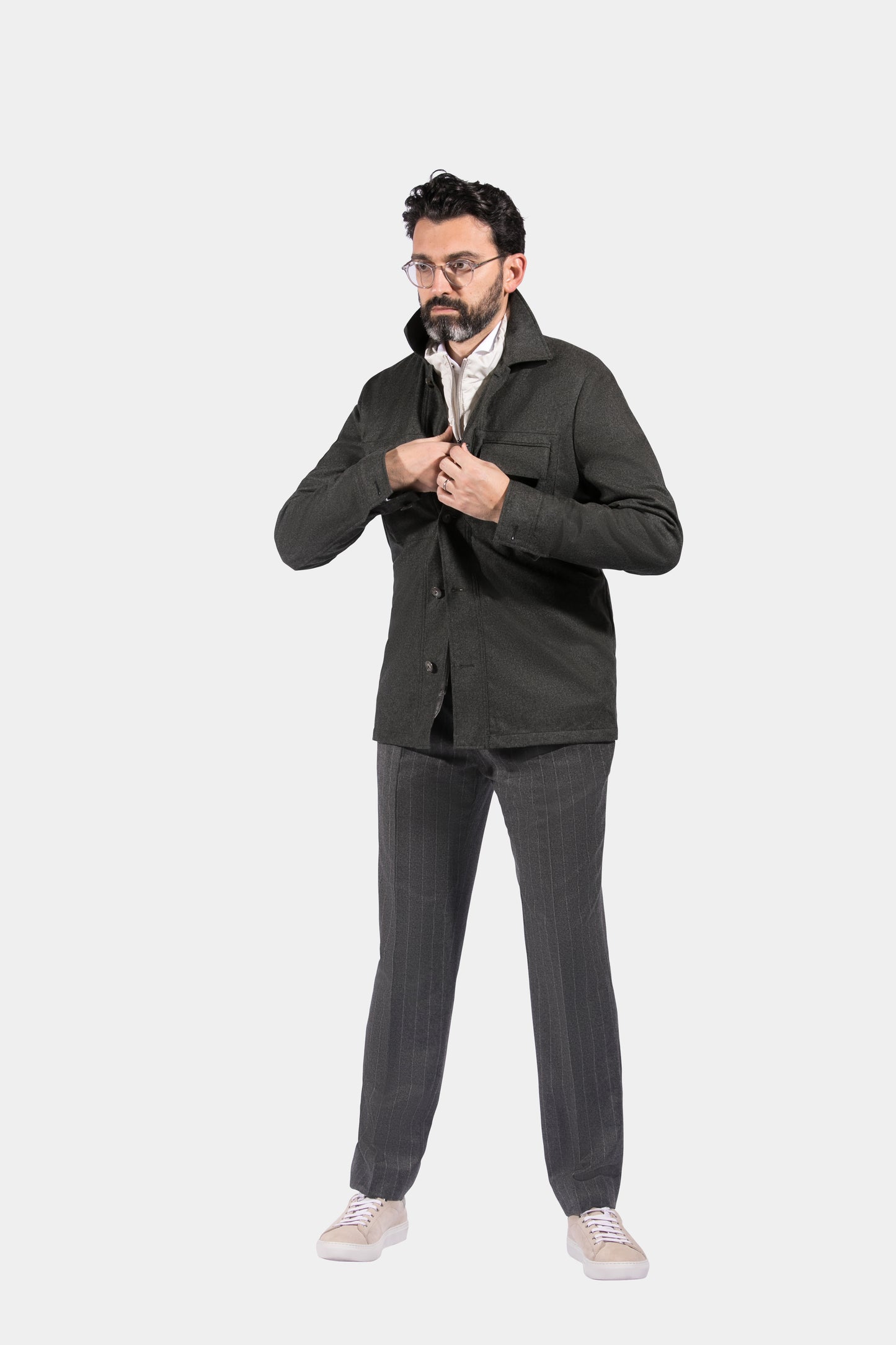 Work Jacket, Olive, Vitale Barberis, Jacket Only