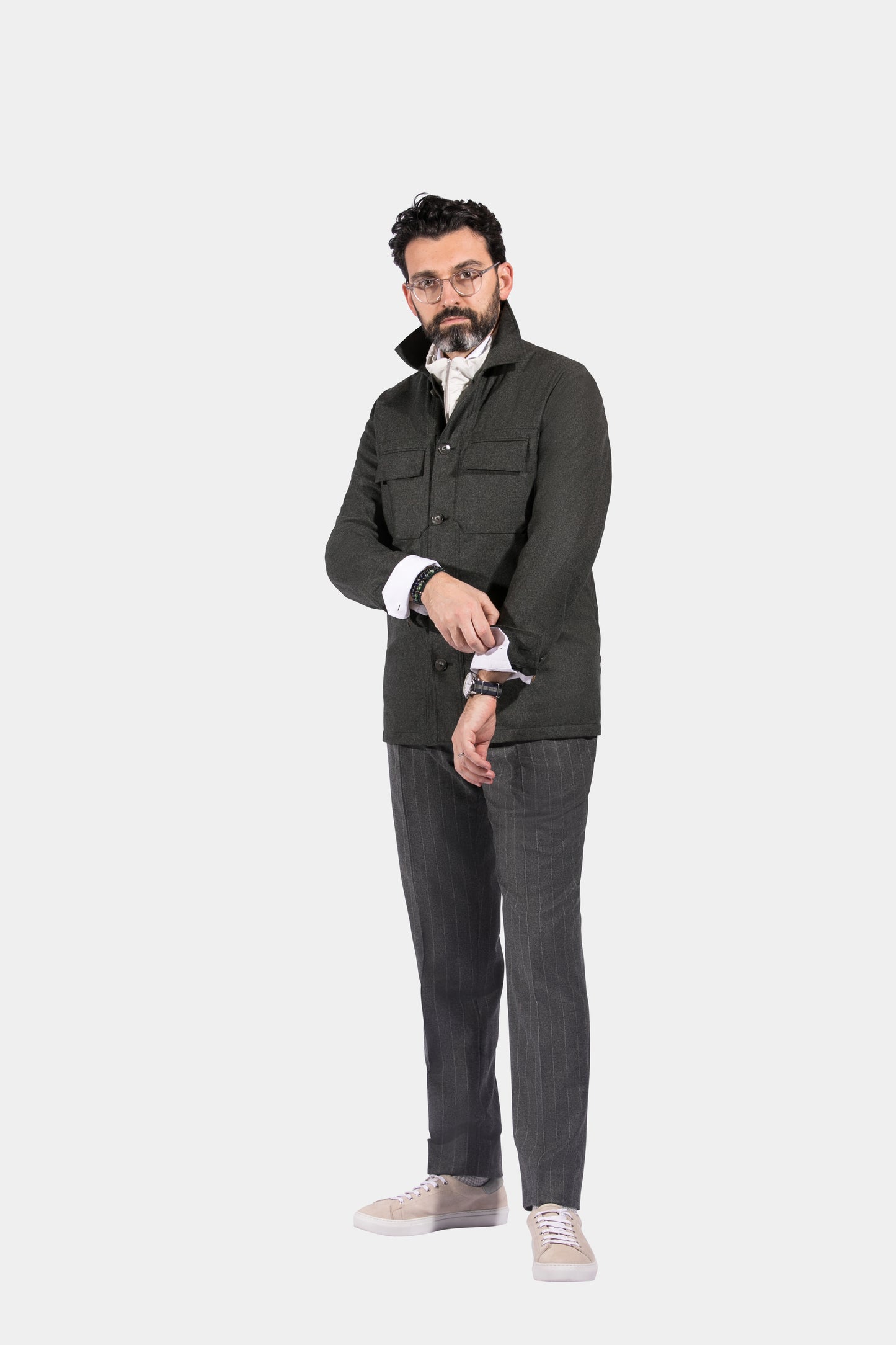 Work Jacket, Olive, Vitale Barberis, Jacket Only