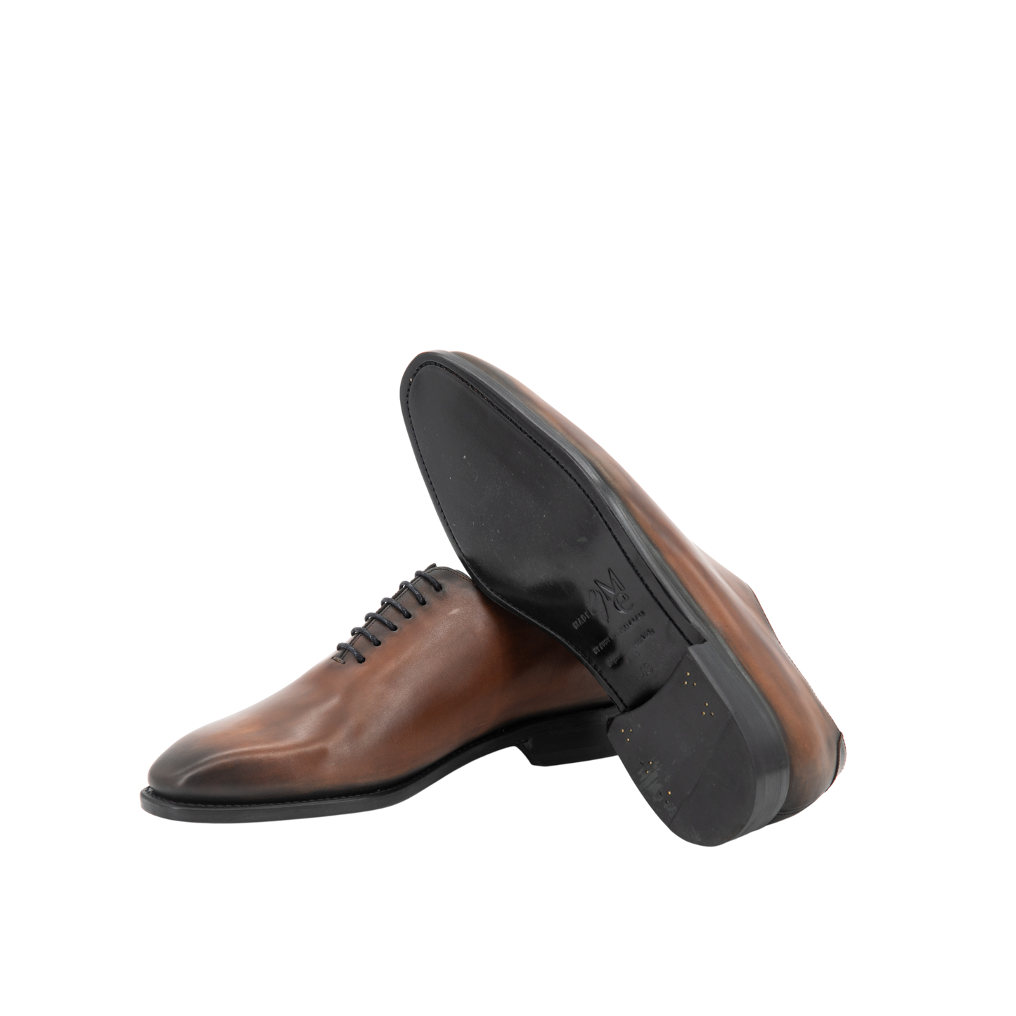 Leather Whole Cut Savile│ Whisky Burn Effect with Scritto