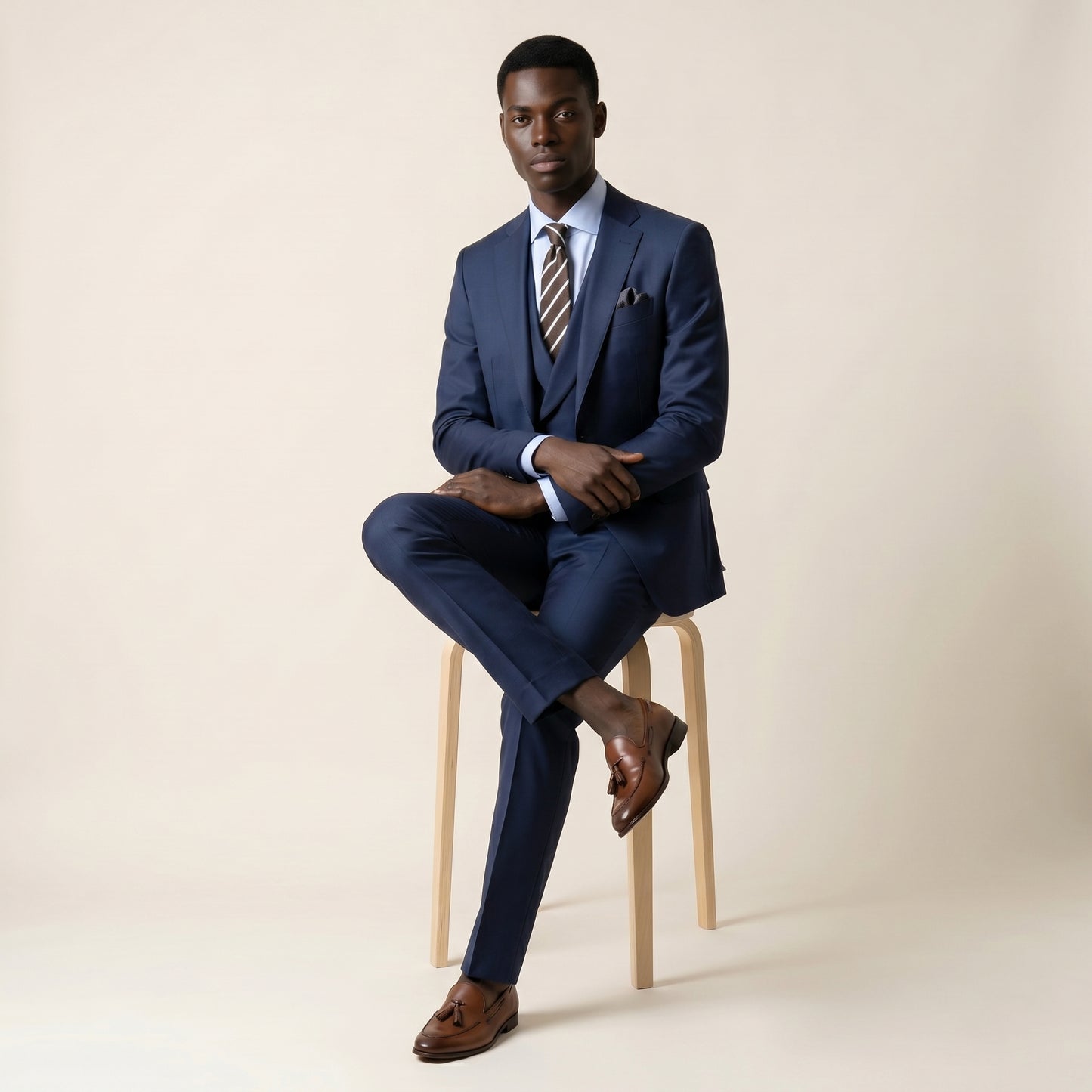 Notch Lapel, Royal Blue, Suit 2 pcs, Super 130's, Fratelli Tallia di Delfino