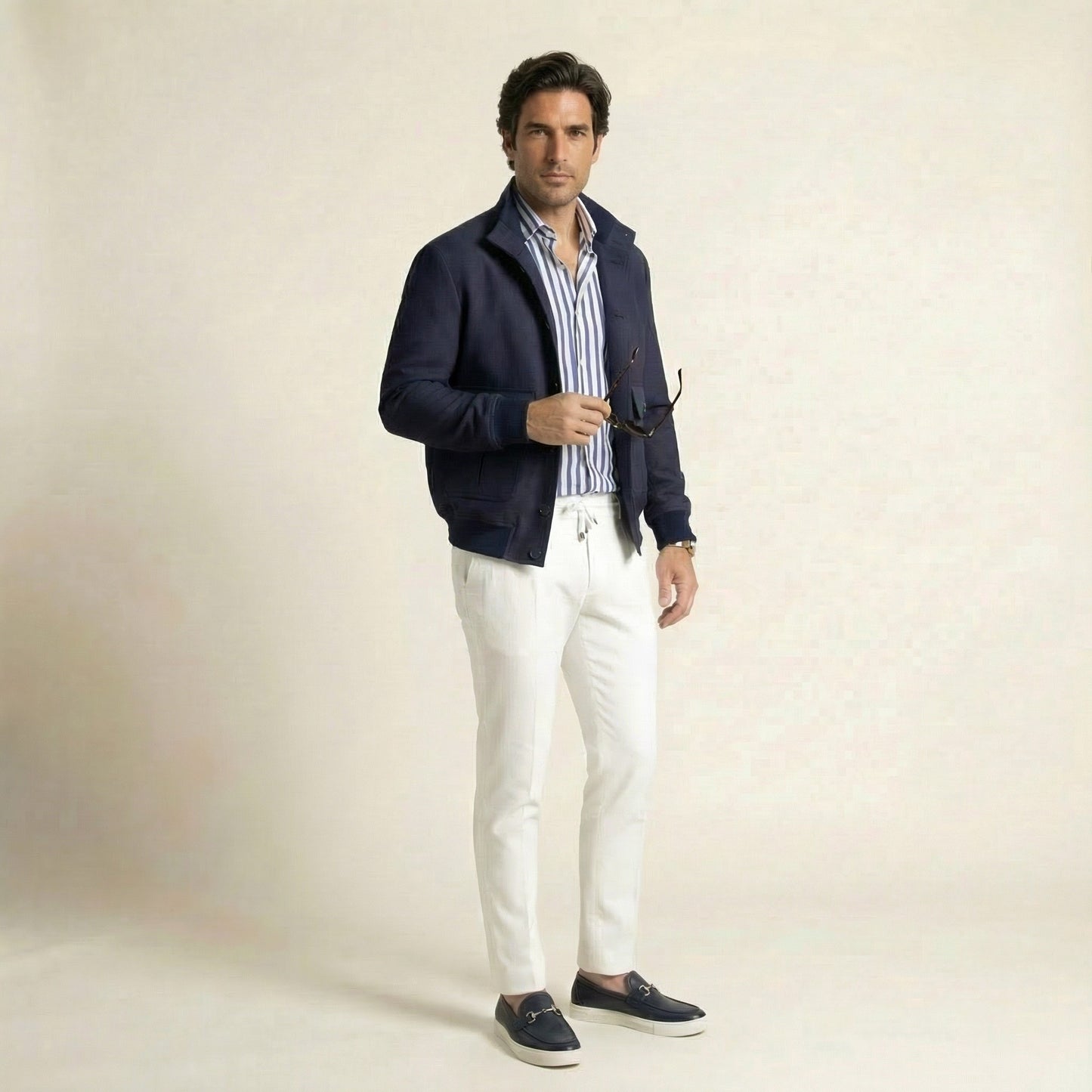Bomber, Navy, Japanese Tec fabric
