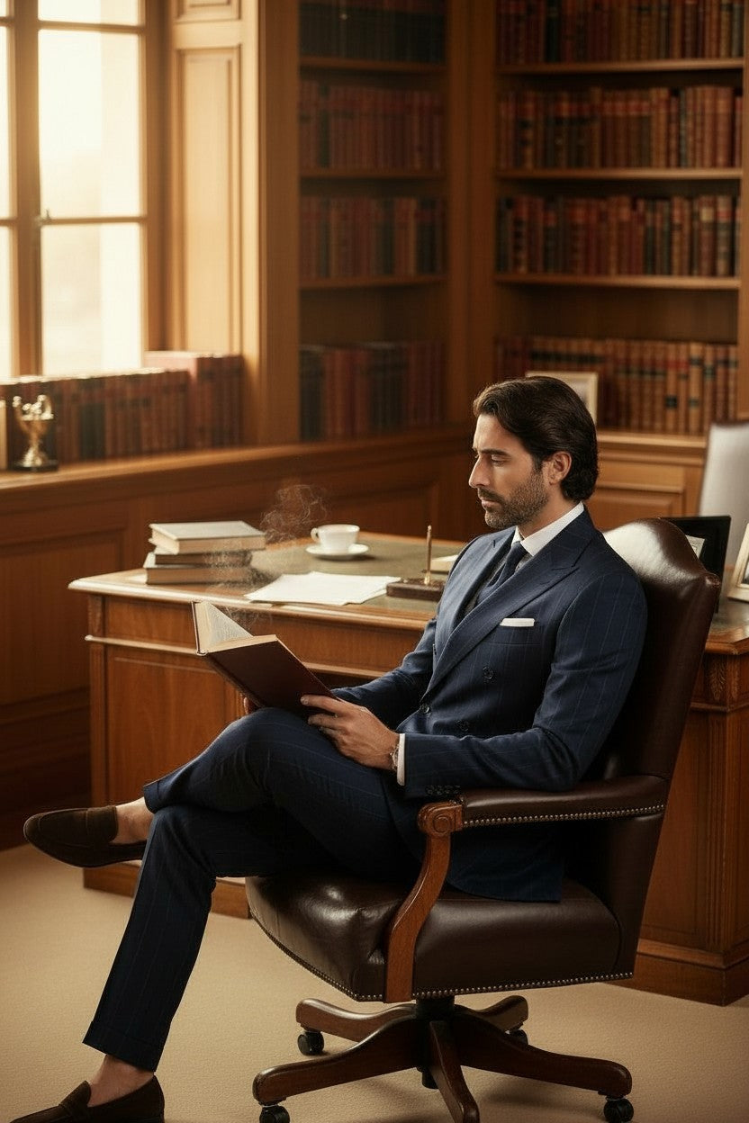 Peak Lapel, Double Breasted 6 on 2, Vitale Barberis Canonico