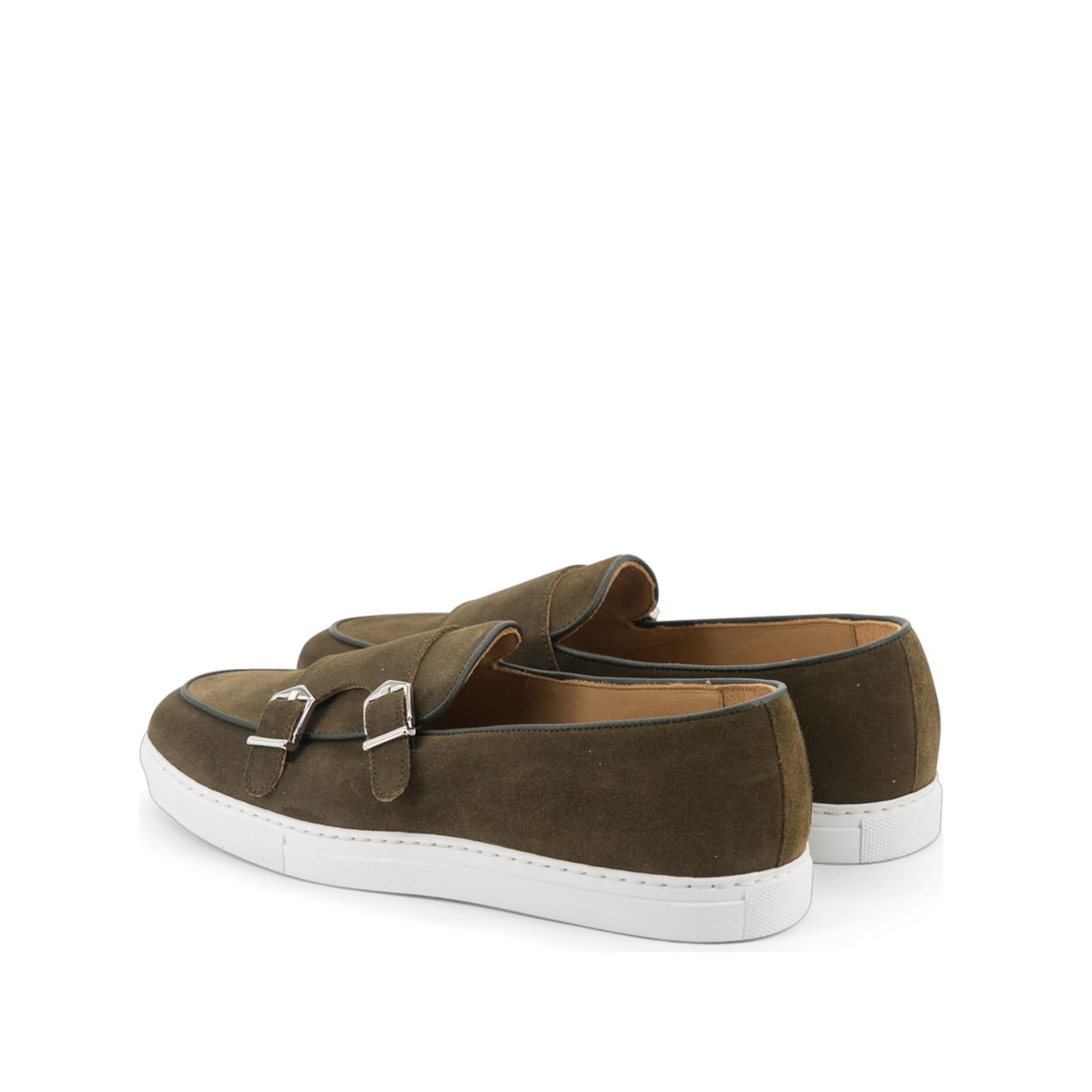 Suede Double Monk Belgian Sneakers │ Khaki