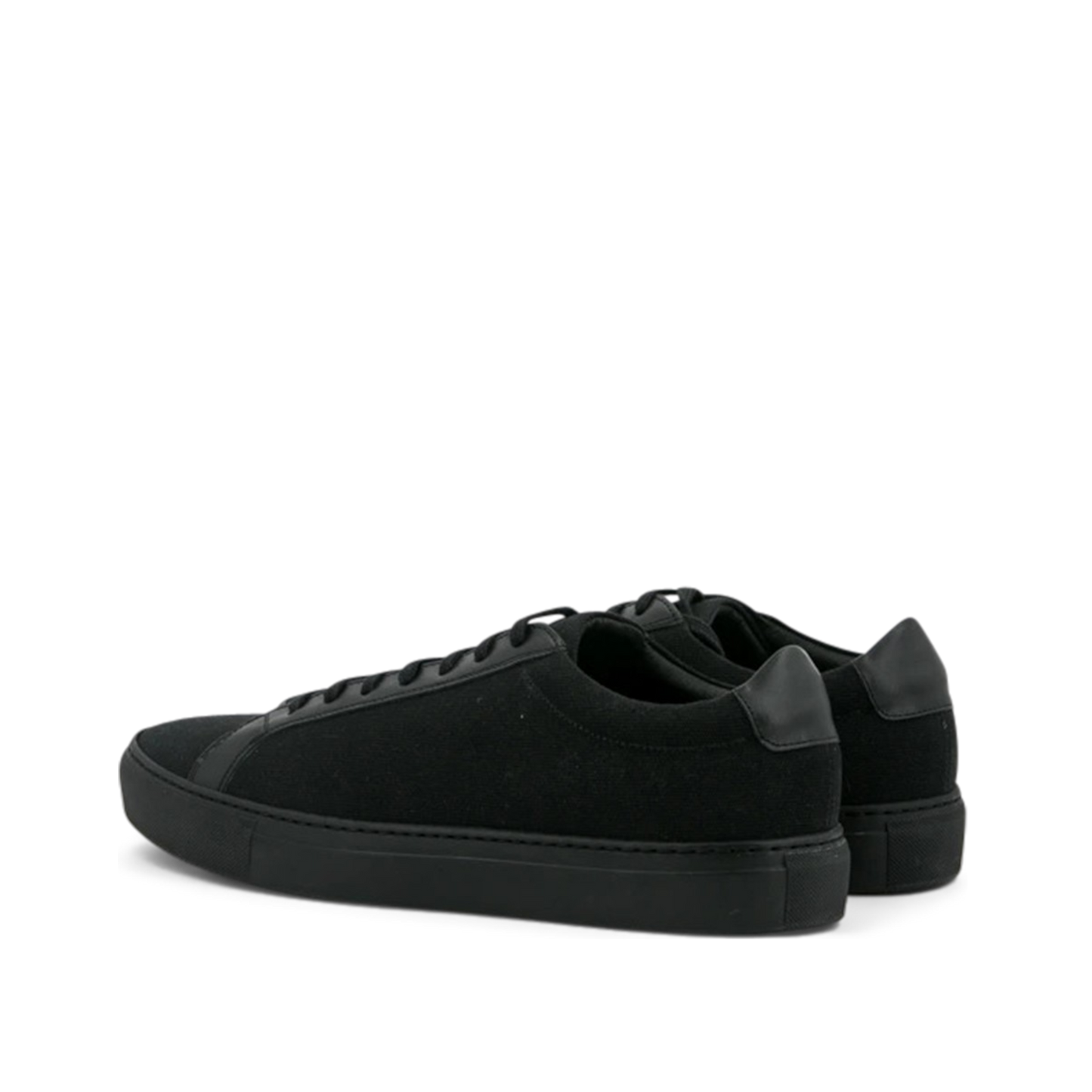 Linen & Leather Low Kick │ Black
