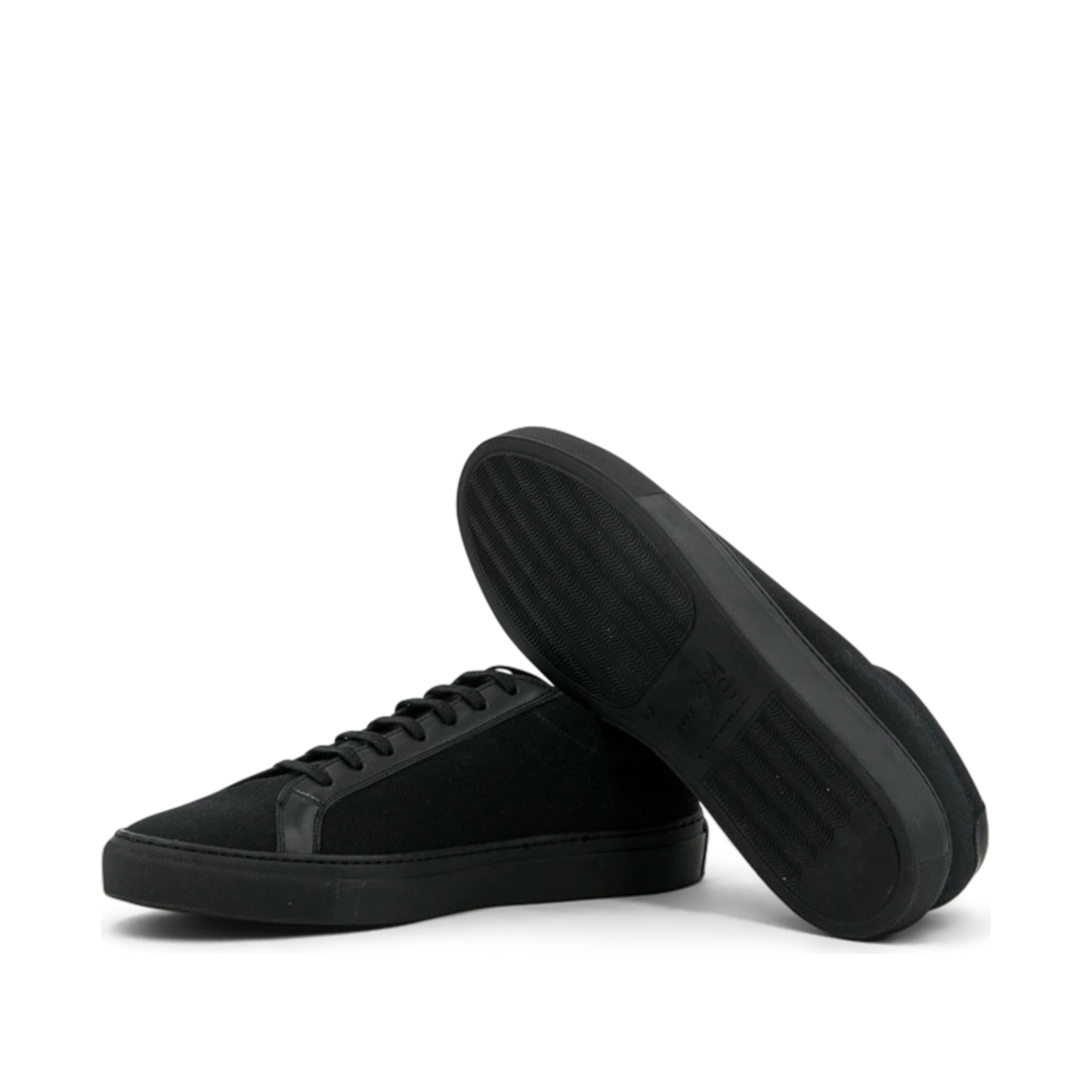 Linen & Leather Low Kick │ Black