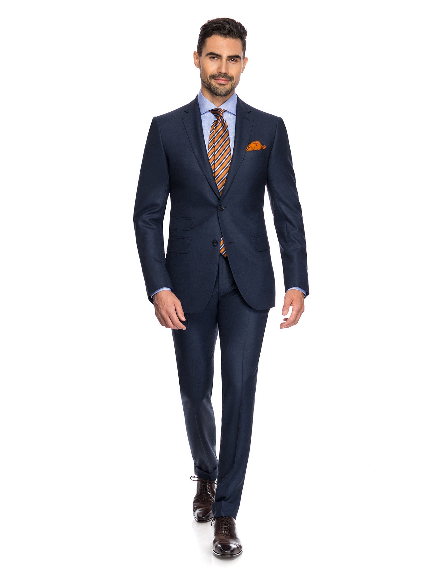 Navy Suit, Notch lapel