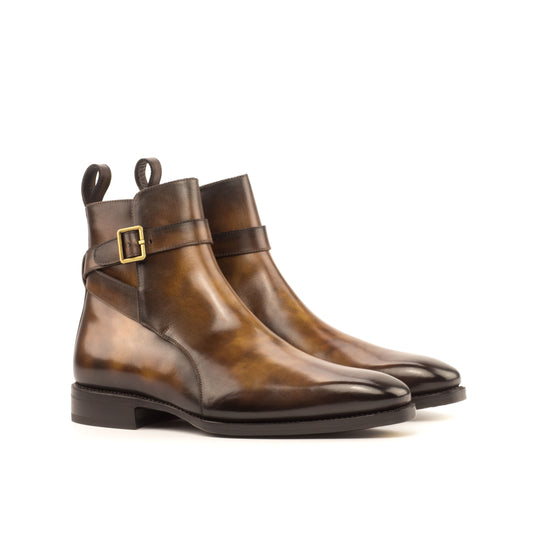 Boots buckle marble fire brown