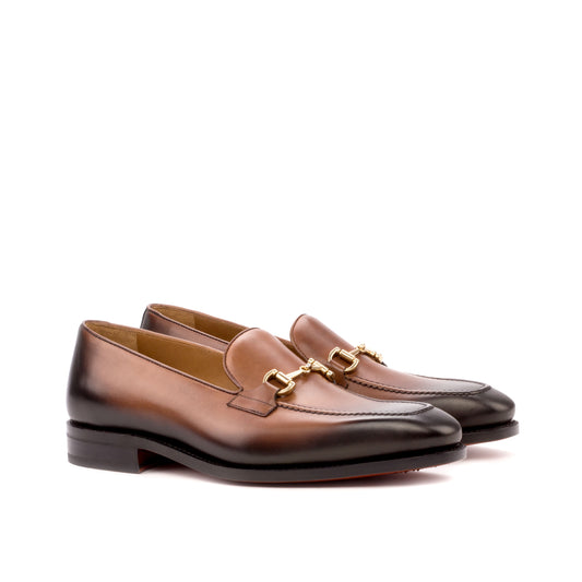 Loafer medium brown leather