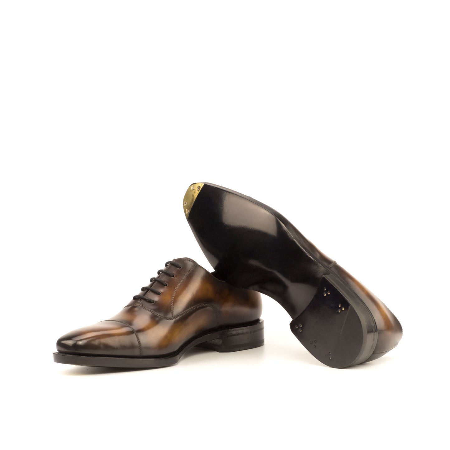 Leather Oxford Monti │ Tobacco Marble Patina