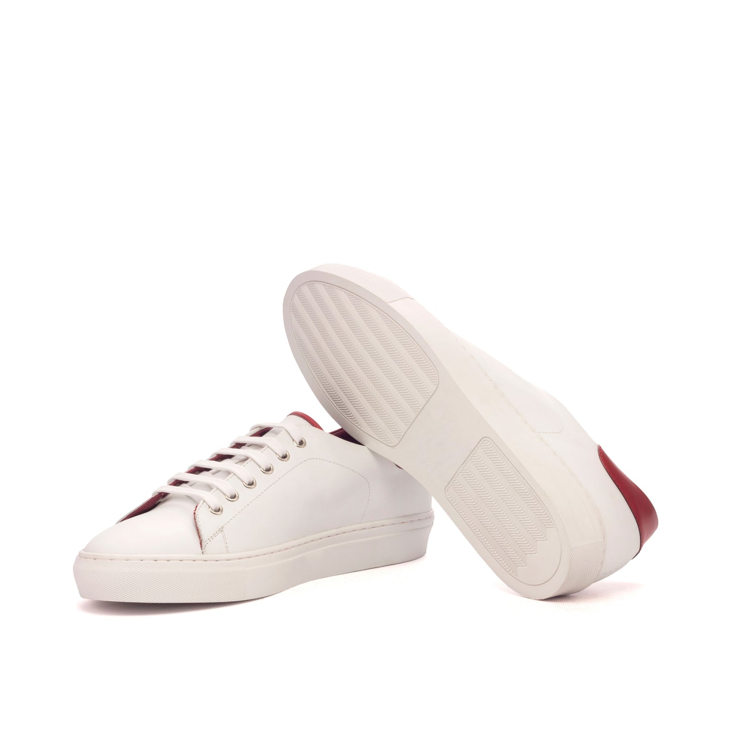 Sneakers White red leather