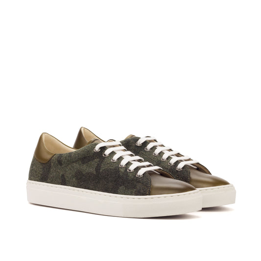 Sneakers Camouflage & brown leather