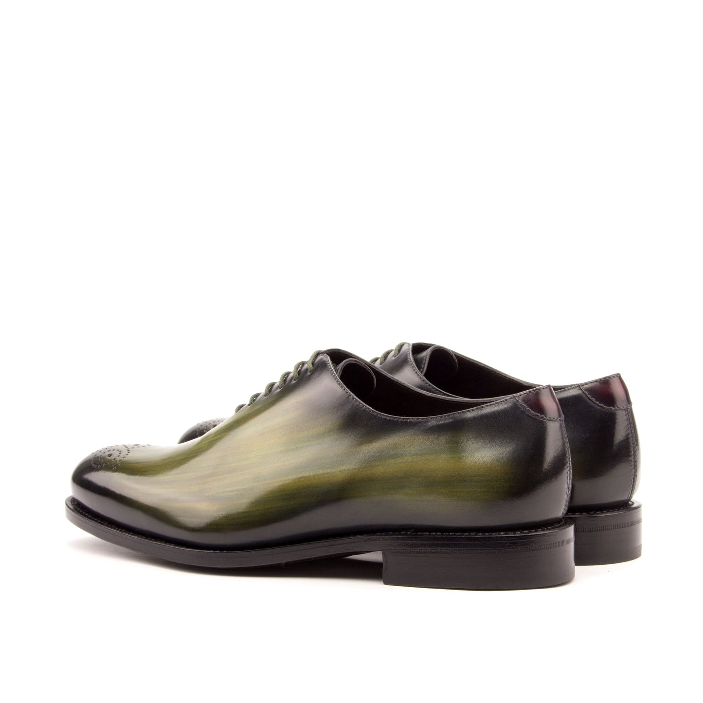 Leather Whole Cut Zurigo Perforated │ Khaki Classic Patina