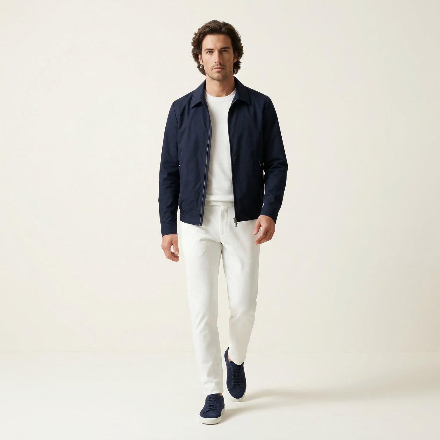 Bomber, Navy, Japonese tec fabric