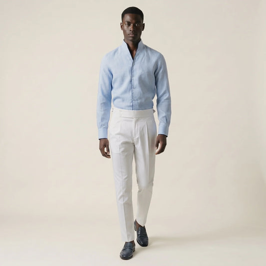 Shirt, Light Blue Vigorous, Pure Linen