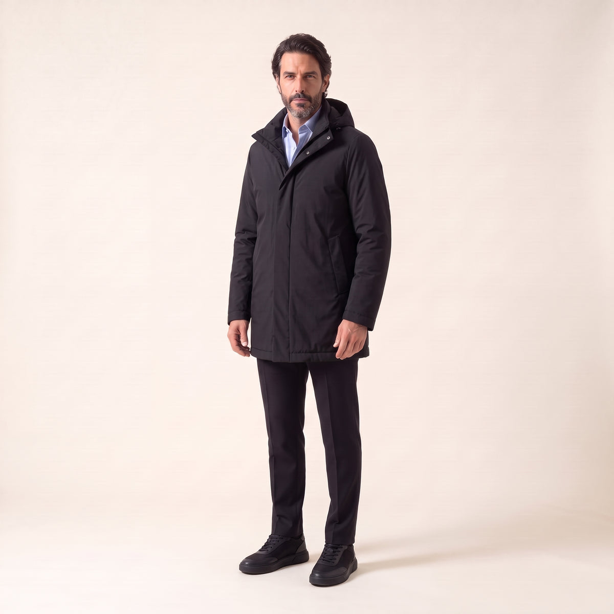 Parka, Black, Olmetex