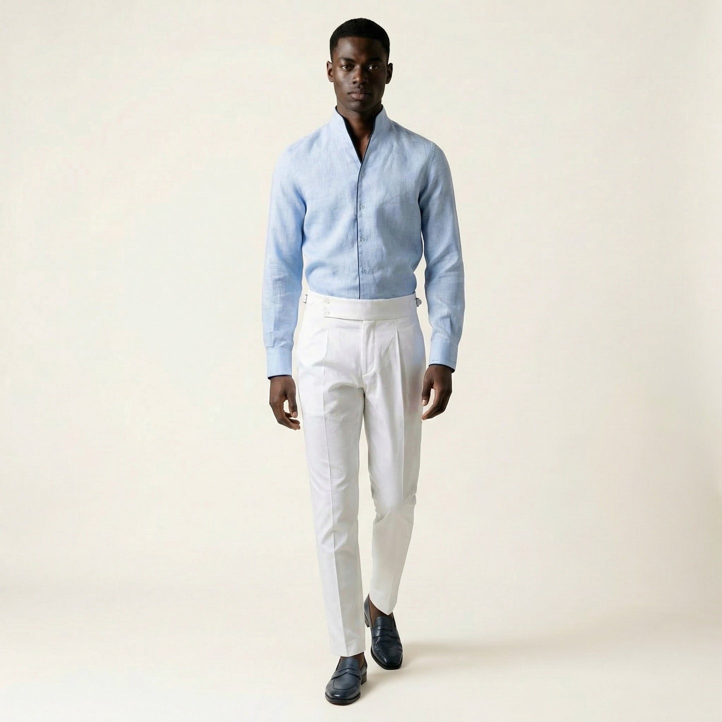 Shirt, Light Blue Vigorous, Pure Linen