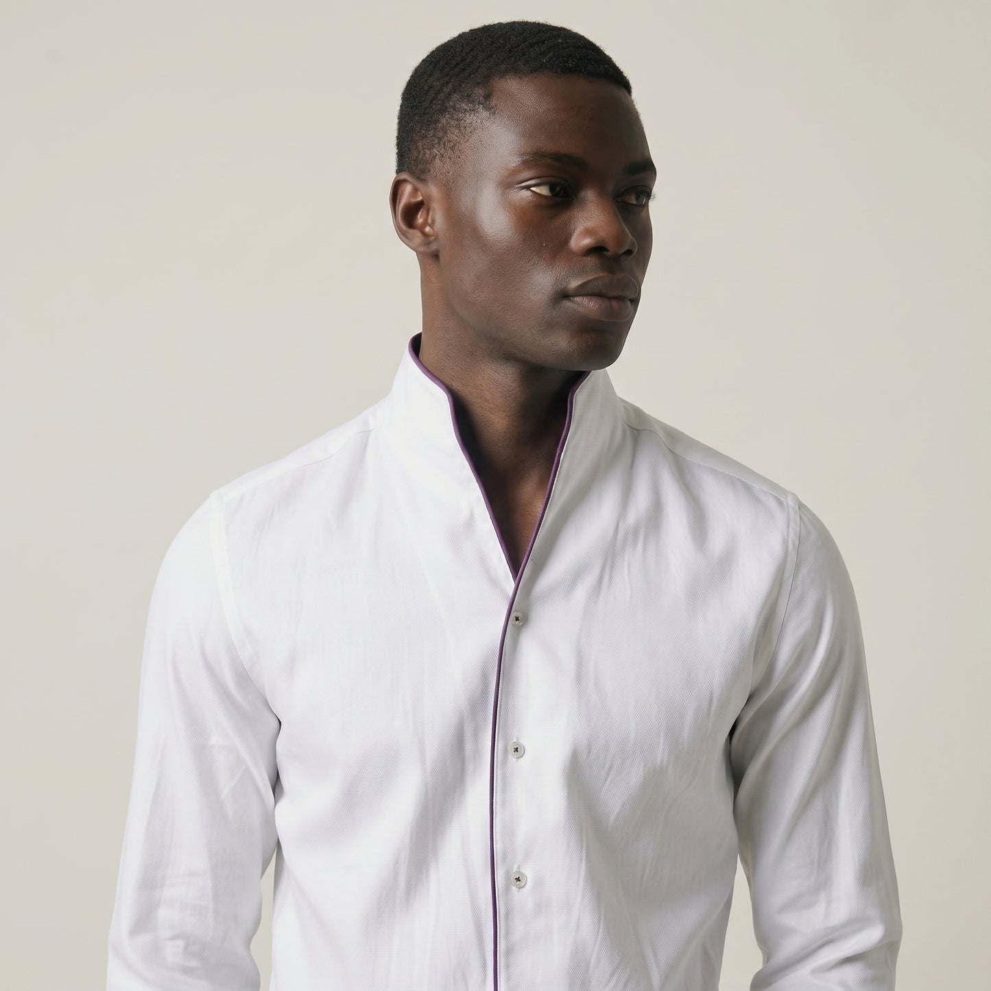 Shirt, Plain white, Pure Linen, Albini