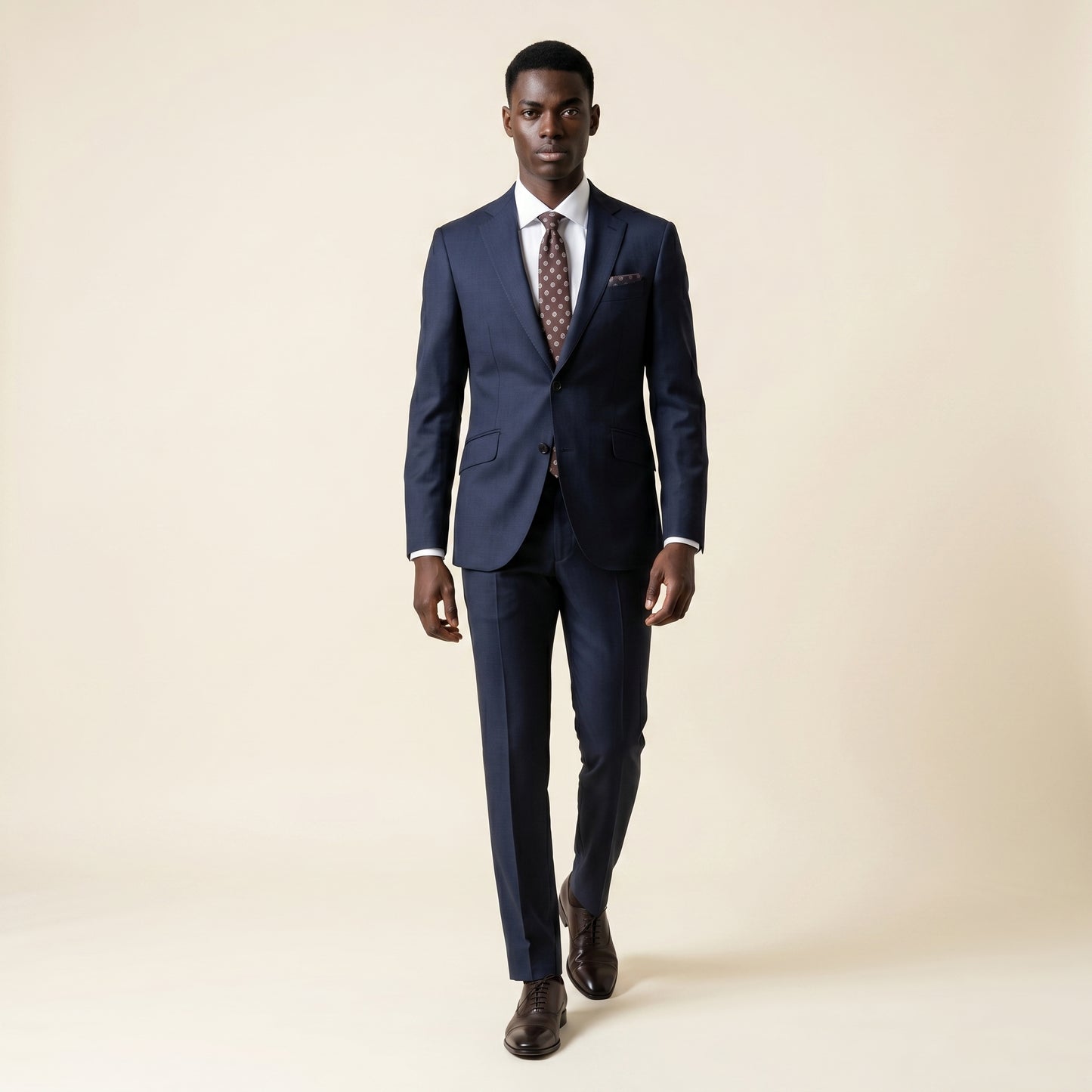 Notch Lapel, Navy Suit, Super 150'S Loro piana