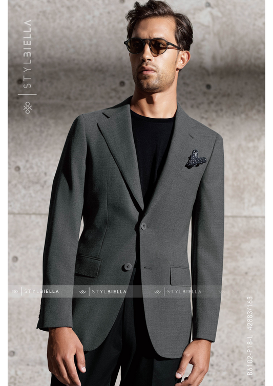 Notch Lapel, Mid Grey, Expedition, Stylbiella, Jacket Only