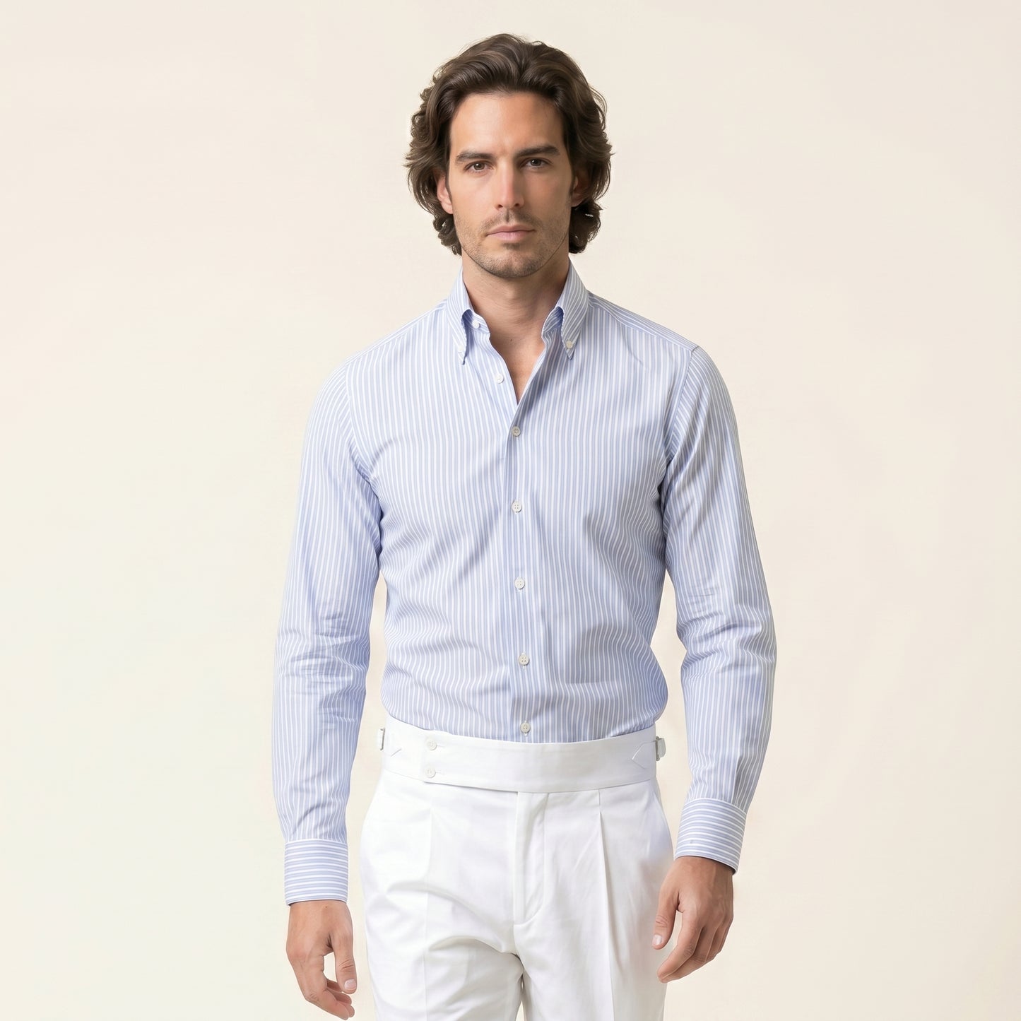 Shirt, Oxford Light Blue Stripe, Lagar