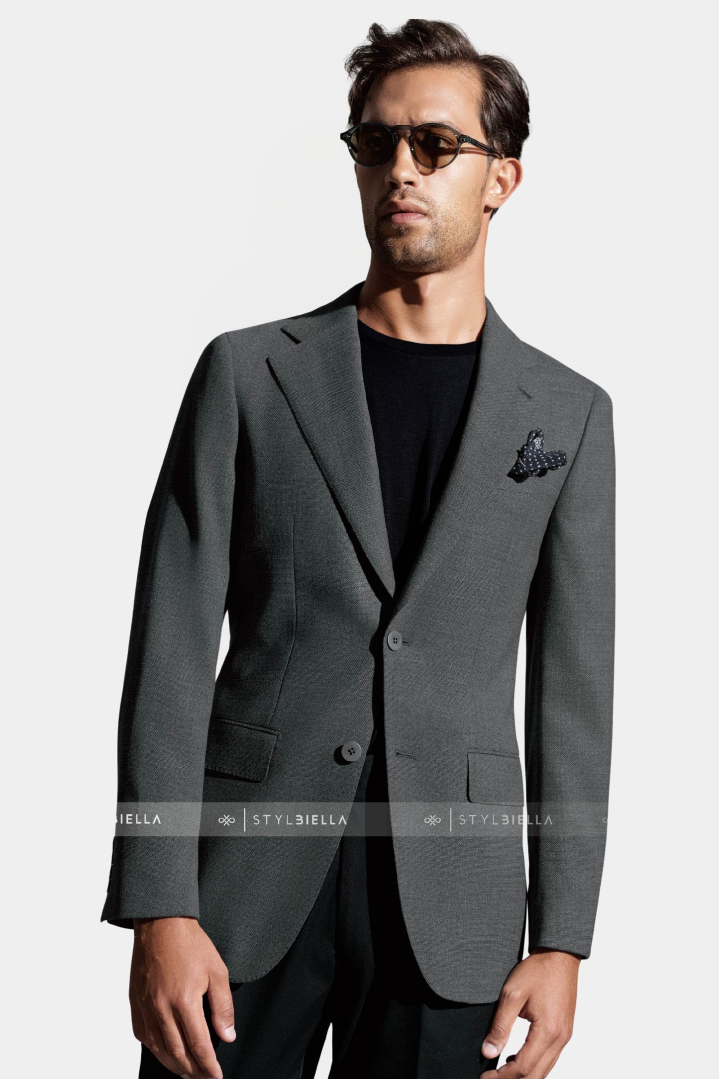 Notch Lapel, Mid Grey, Expedition, Stylbiella, Jacket Only