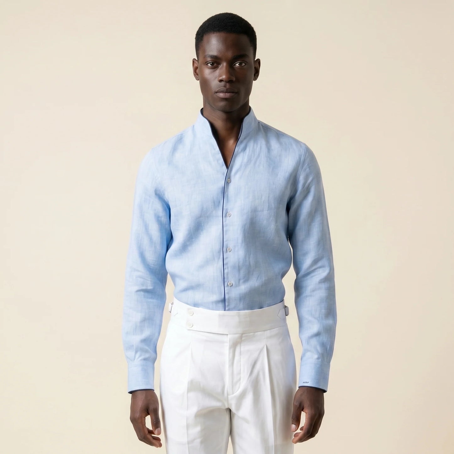 Shirt, Light Blue Vigorous, Pure Linen
