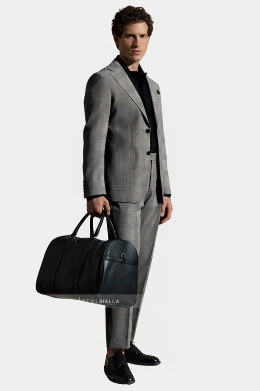 Notch Lapel, Light Grey Prince de Galles Suit