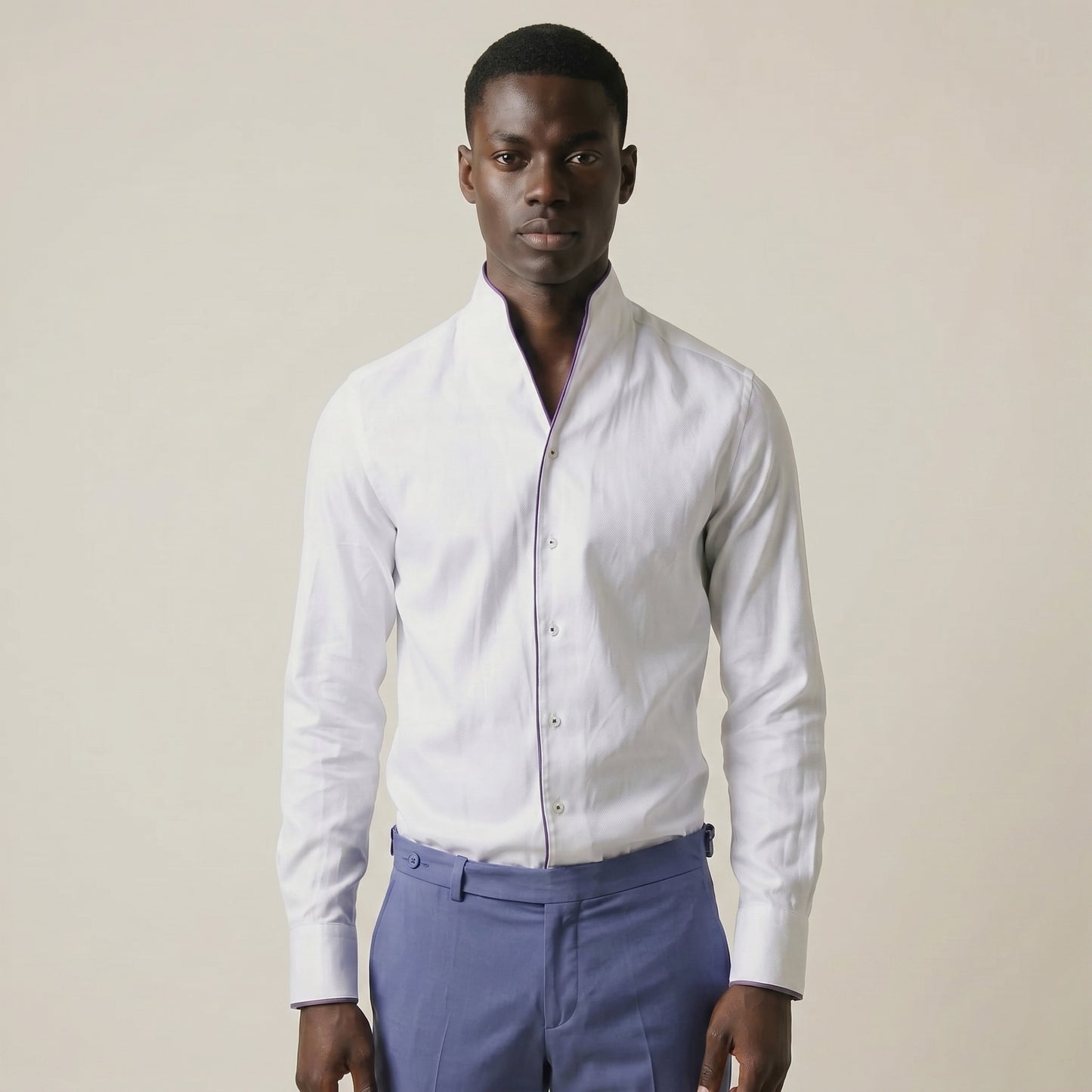Shirt, Plain white, Pure Linen, Albini