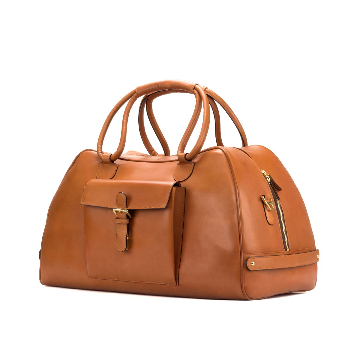 Leather Travel Duffle │ Light Brown