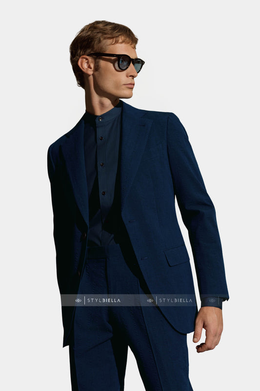 Notch Lapel, Dark Blue, Expedition Suit, Stylbiella