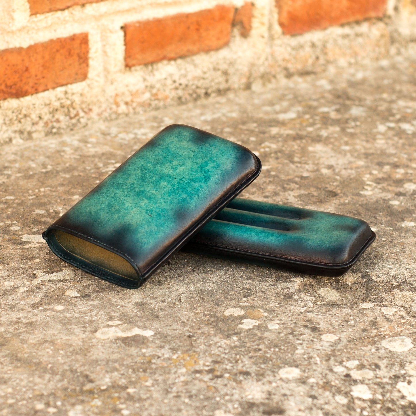 CIGAR CASE Turquoise patina