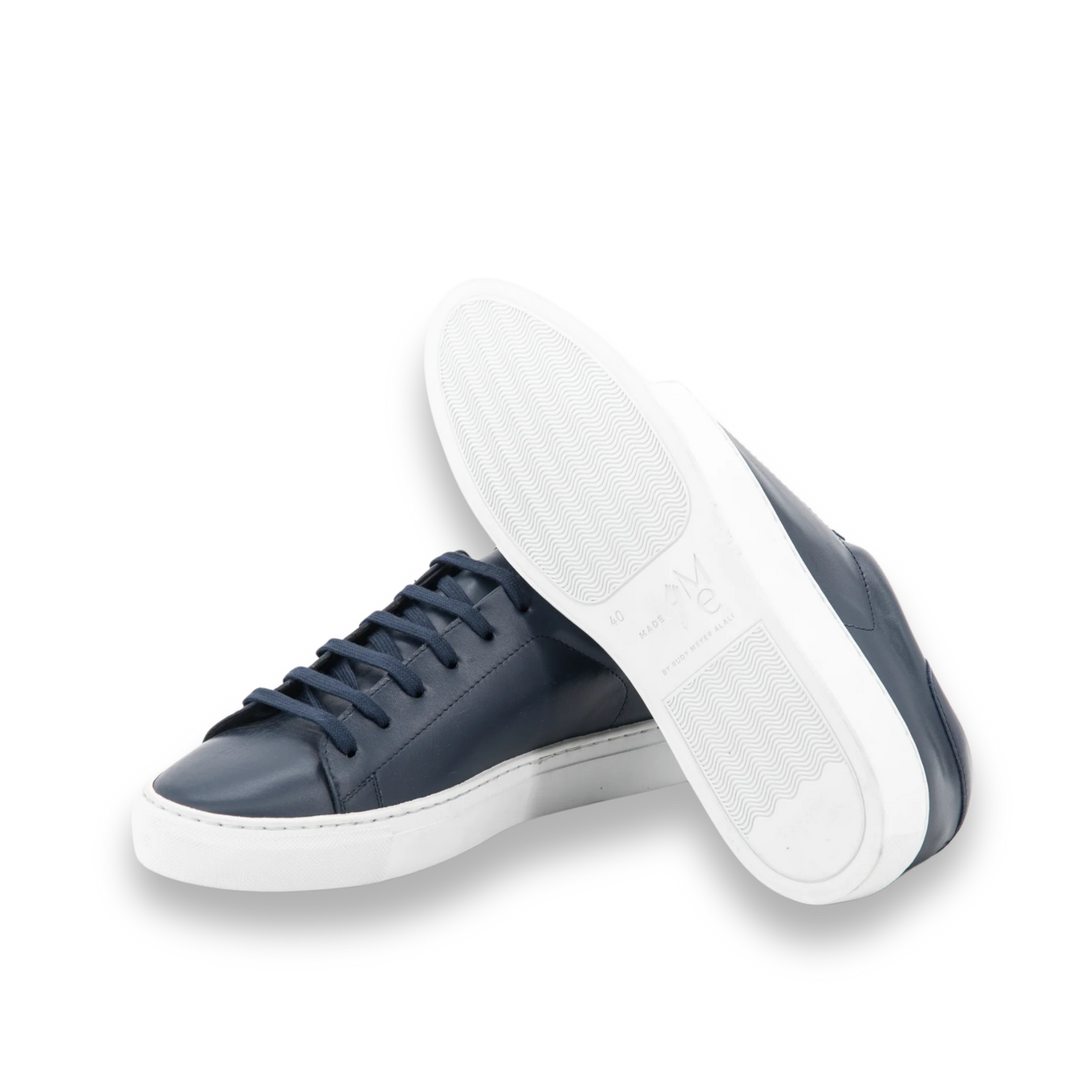 Leather Trainer │ Navy