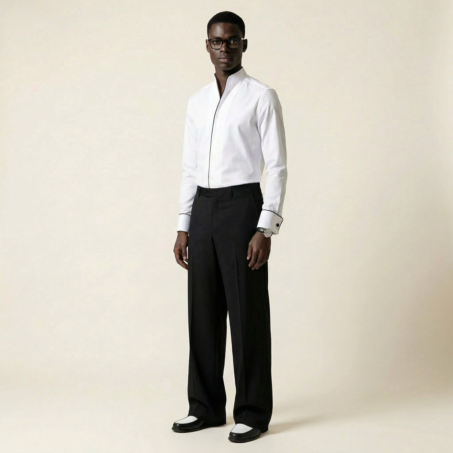 Trouser, Black, Pure Wool, Vitale Barberis